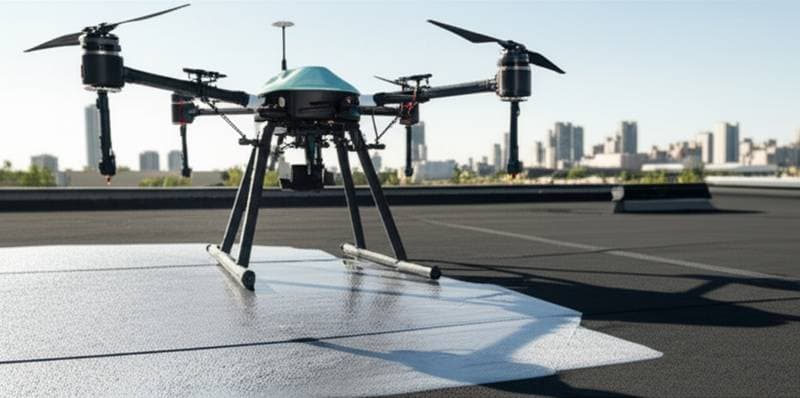 Featured image for Roof Coating Drones Cut Application Time by 70%