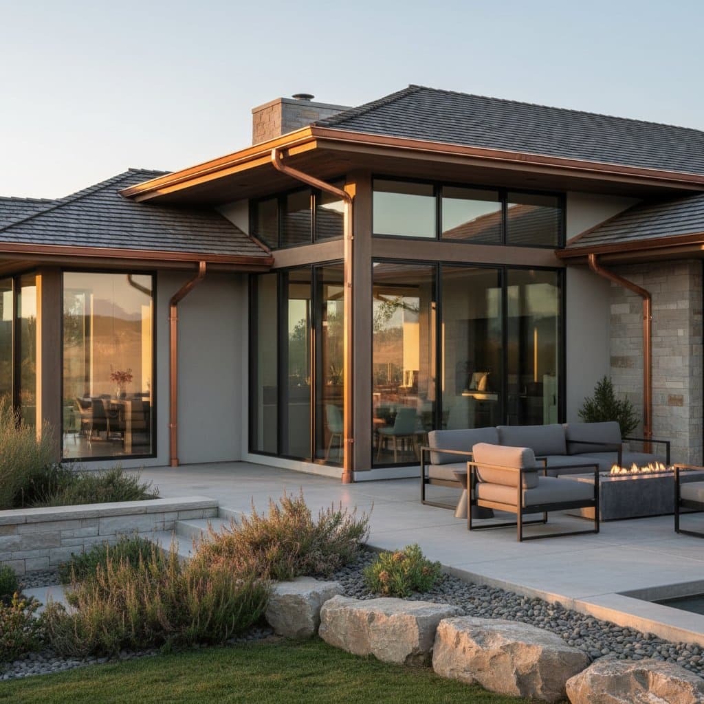 Featured image for Copper Gutters Surge 300% in Luxury Homes for 2025