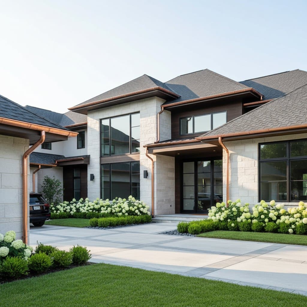 Featured image for Copper Gutters Add 200% More Appeal to Luxury Homes