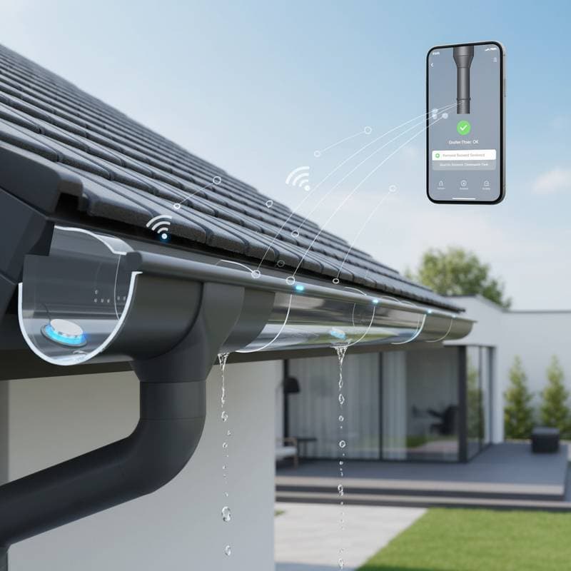 Featured image for Smart Gutters Send Phone Alerts to Prevent Clogs