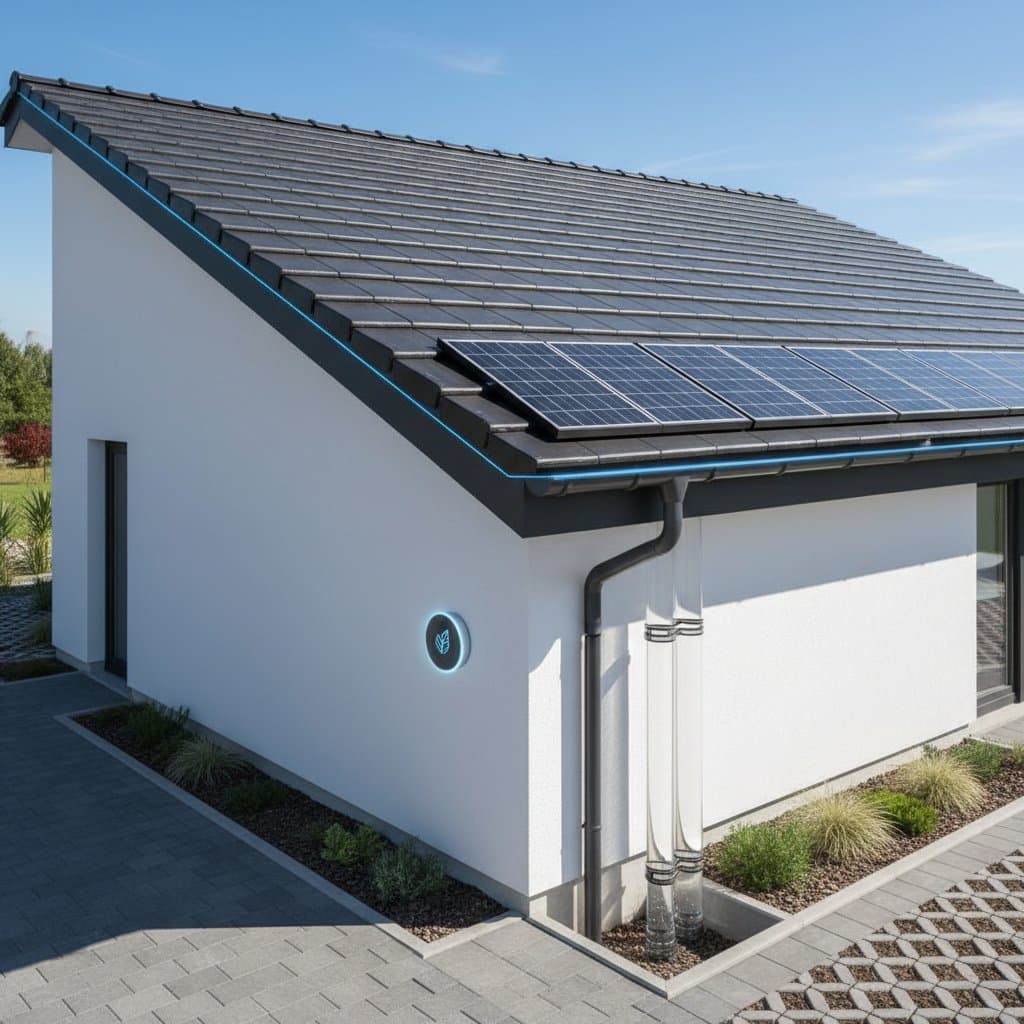 Featured image for Solar Gutters Generate Power While Managing Rain