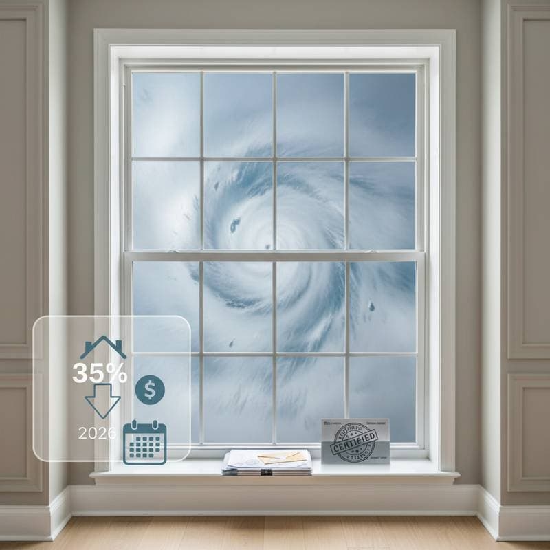 Featured image for Impact Windows Cut Insurance Costs 35% in Storm Zones