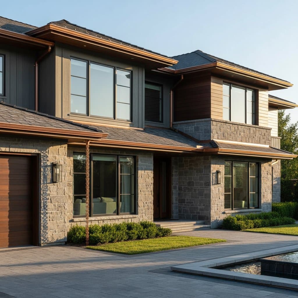 Featured image for Why Luxury Homes Pay 3X for Copper Gutters