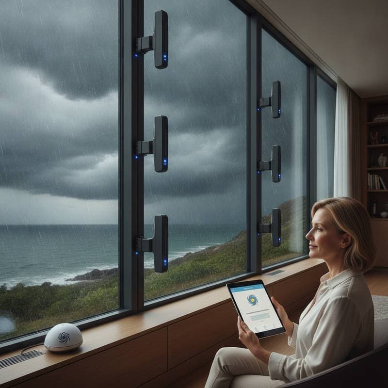Image for Storm-Sensing Windows Lock Themselves Before Hurricanes