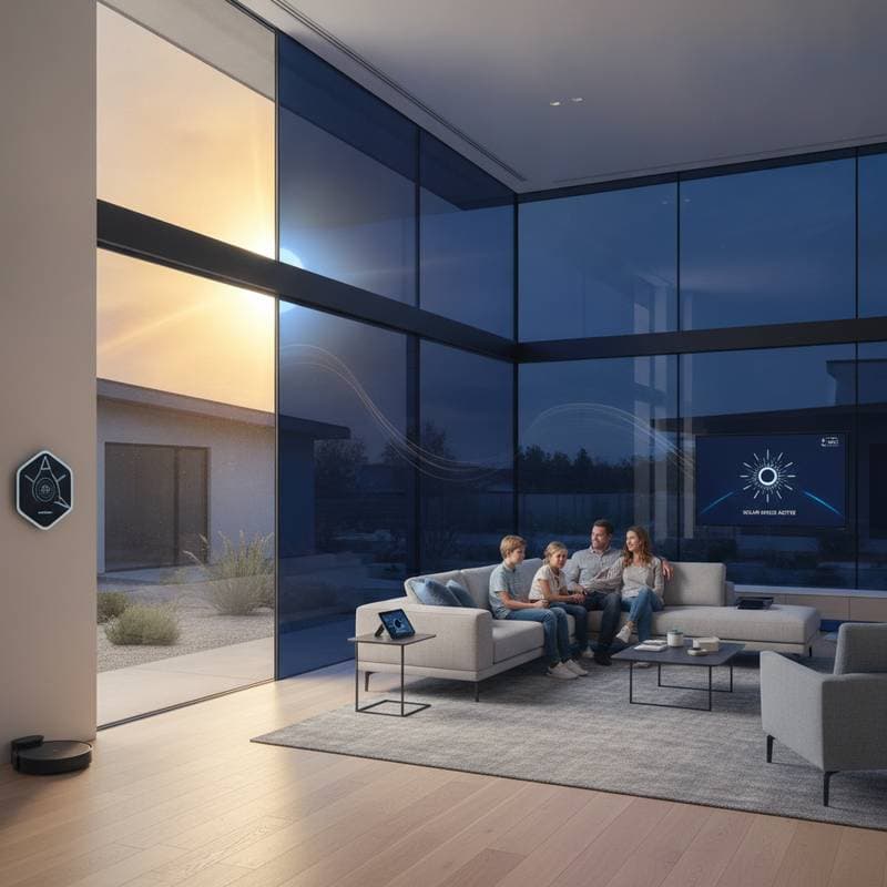 Image for Smart Windows That Auto-Tint for Solar Storm Protection