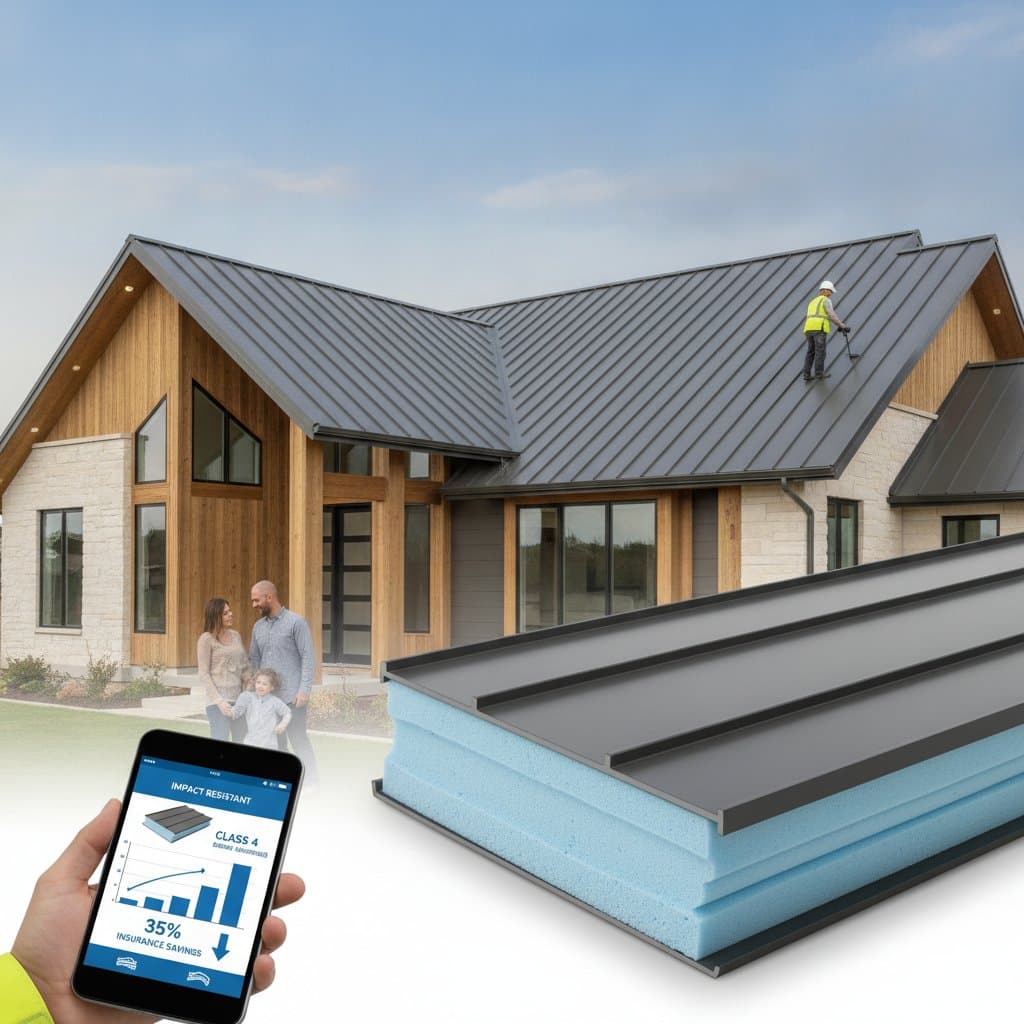 Image for Foam-Filled Metal Roofs Cut Insurance Costs 35%