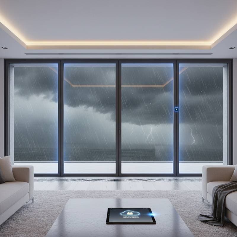 Featured image for Smart Windows Lock Automatically When Storms Approach