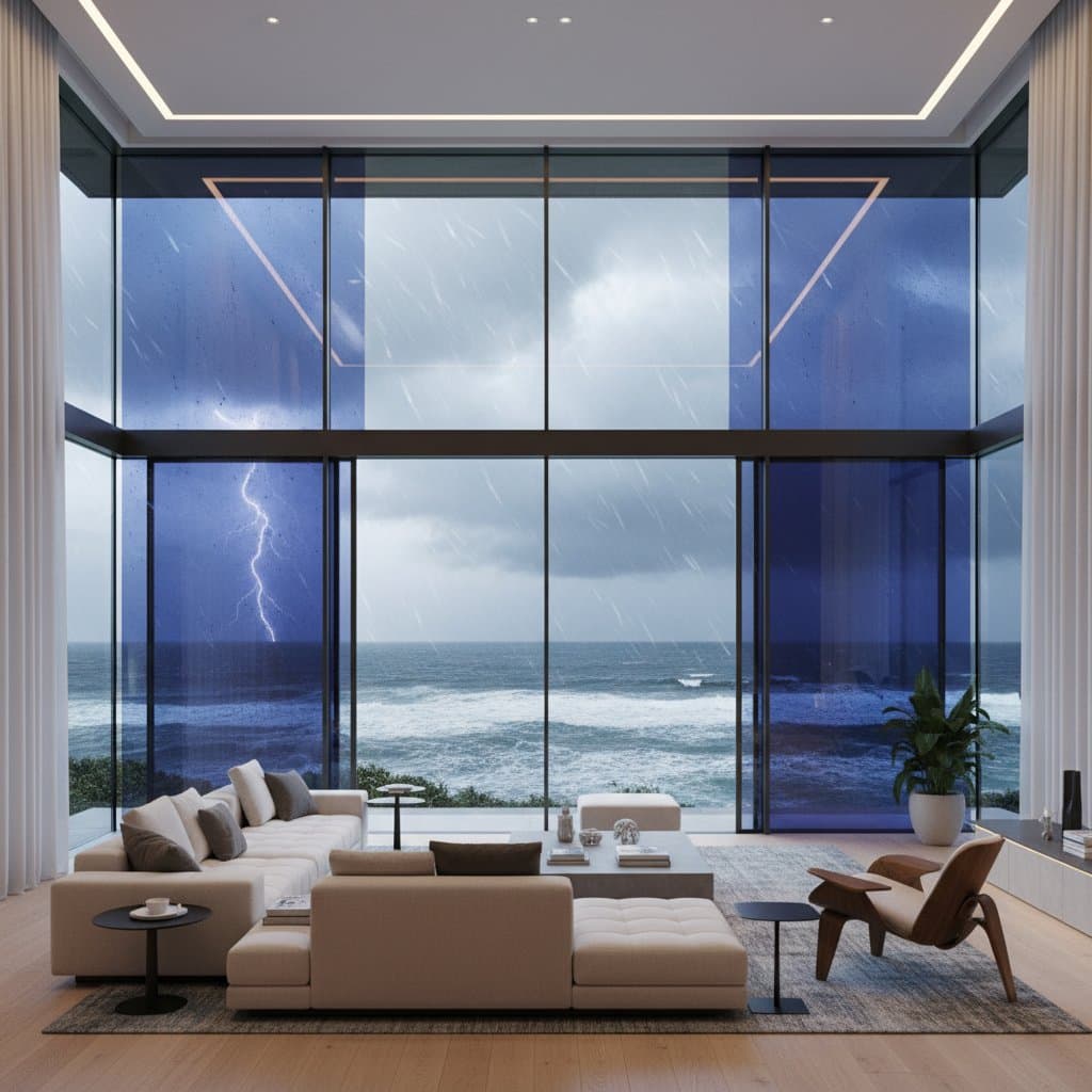 Featured image for Smart Glass That Shields Coastal Homes From Storms