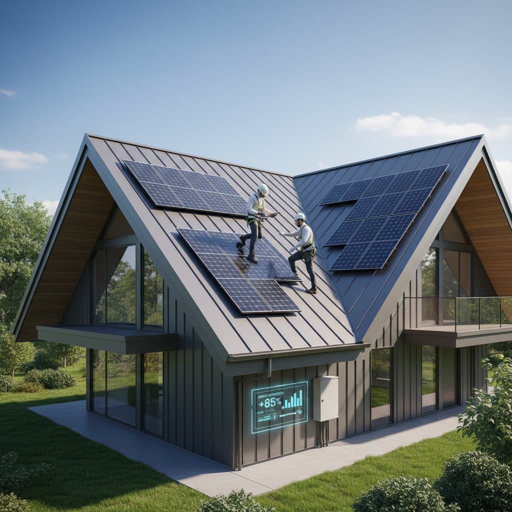 Featured image for Solar Metal Roofs Generate Power and Cut Energy Bills
