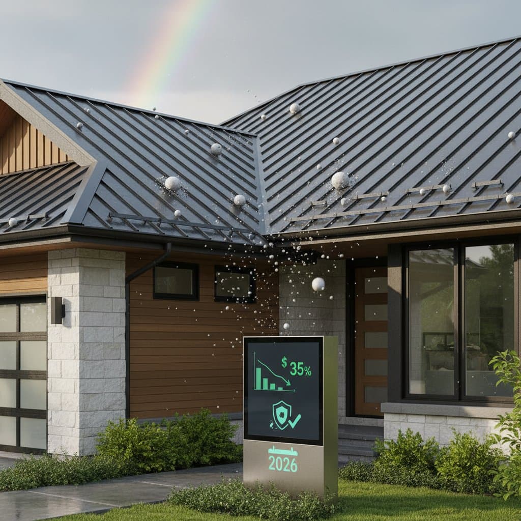 Featured image for Metal Roofs Cut Insurance Costs While Blocking Hail