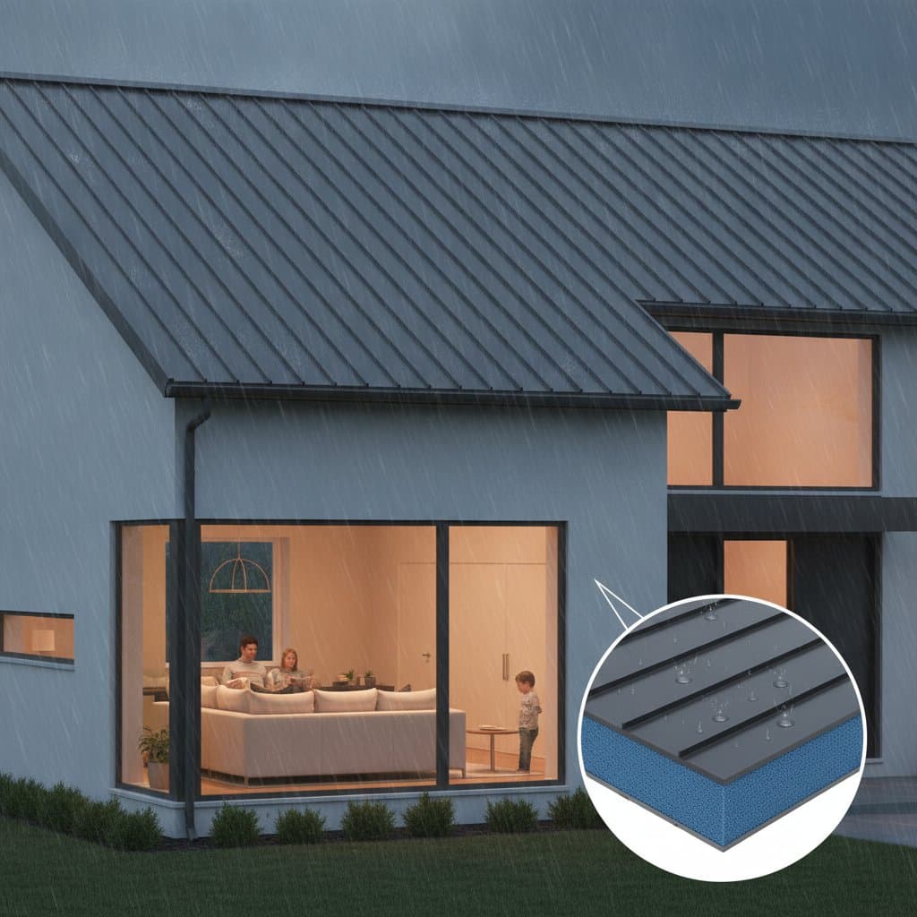 Foam-Filled Metal Roofs Stop Rain Noise for Good